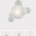 Giopato & Coombes - Bolle Frosted ZigZag Chandelier 34 Bubbles